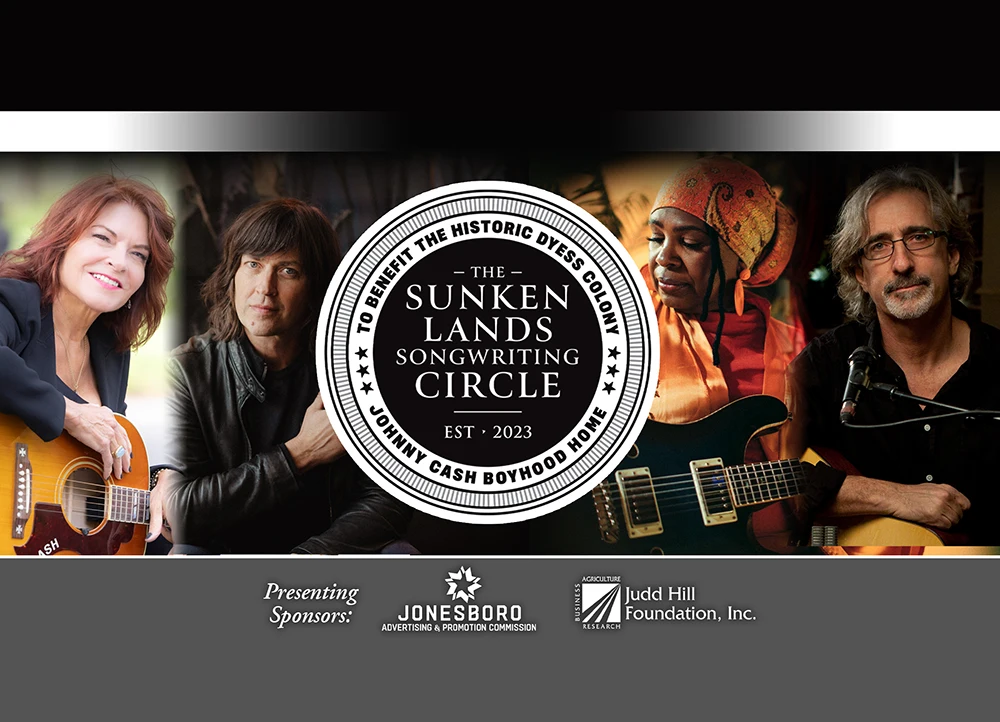 Promo picture for the event, including all musicians and sponsors