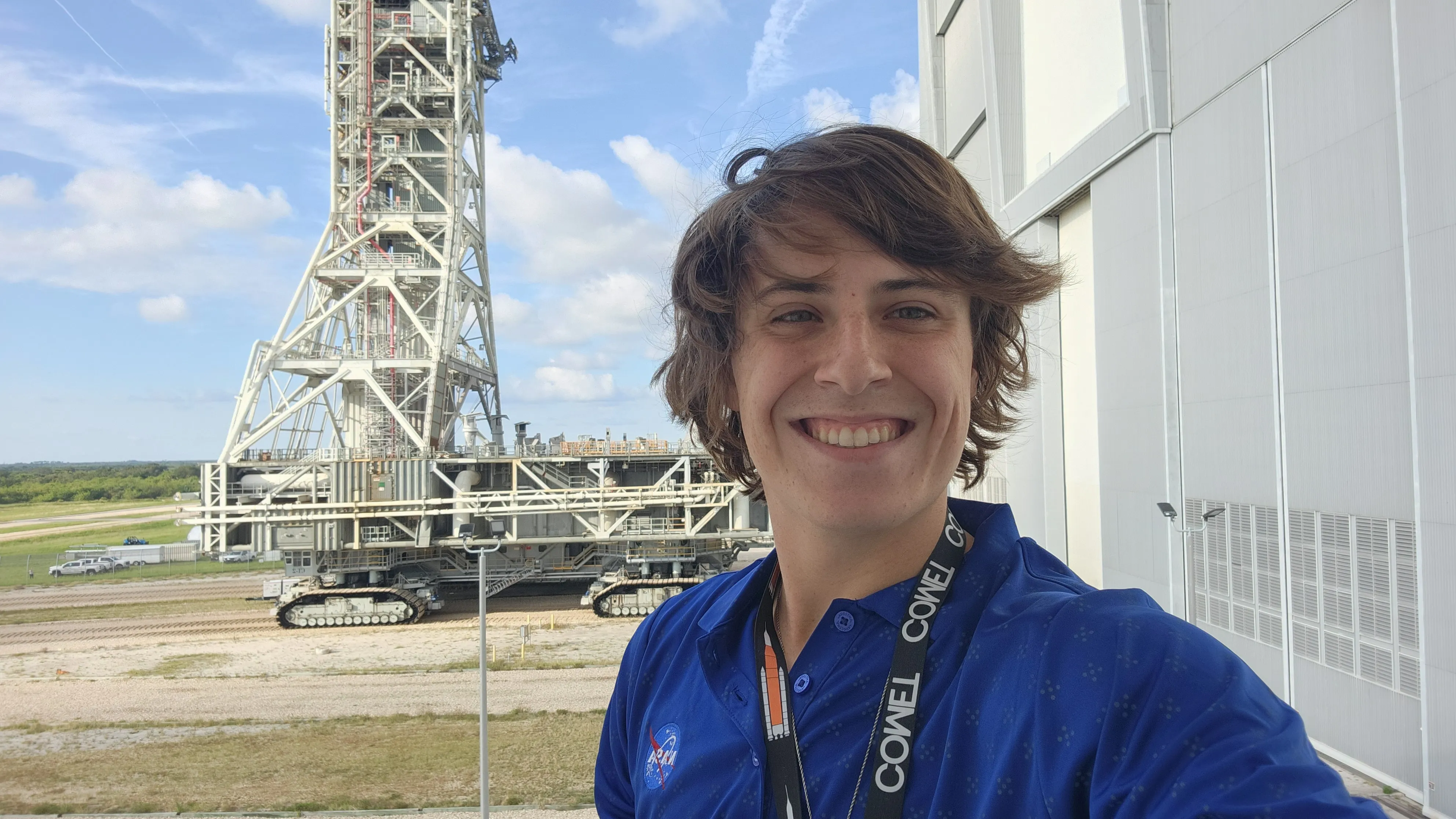Mason Rhodes at NASA working.