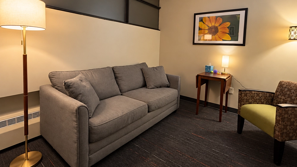 Lupine Wellness Center counseling room.