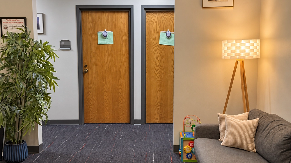 Lupine Wellness Center waiting room.