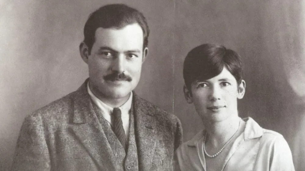 Ernest Hemingway and Pauline Marry wedding photo
