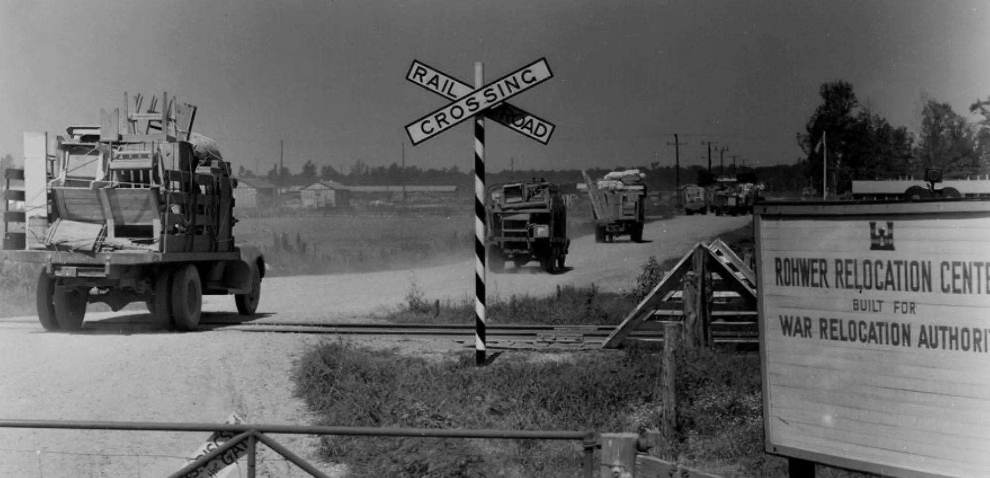 The entrance to the Rohwer Relocation Center