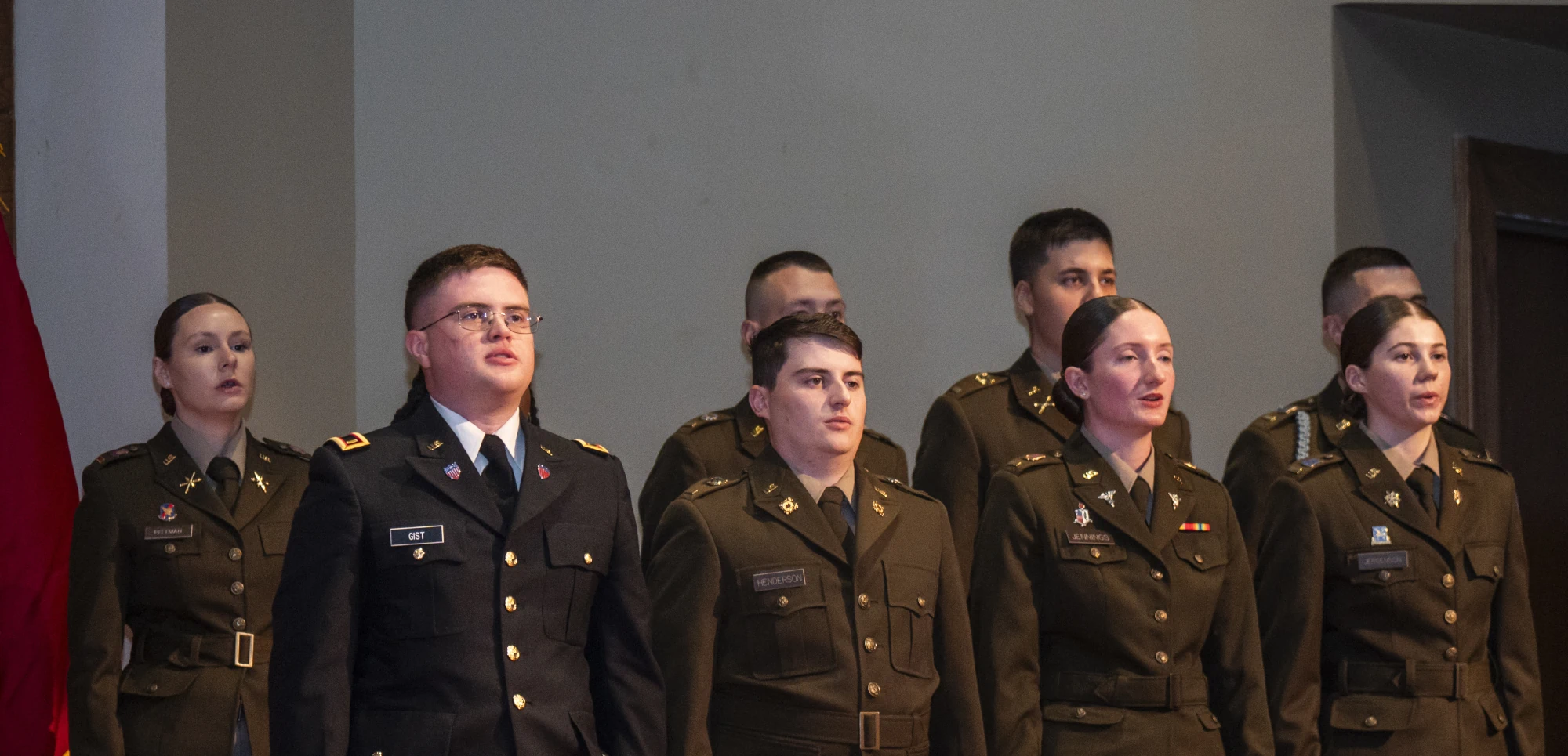 A-State military students at commissioning ceremony