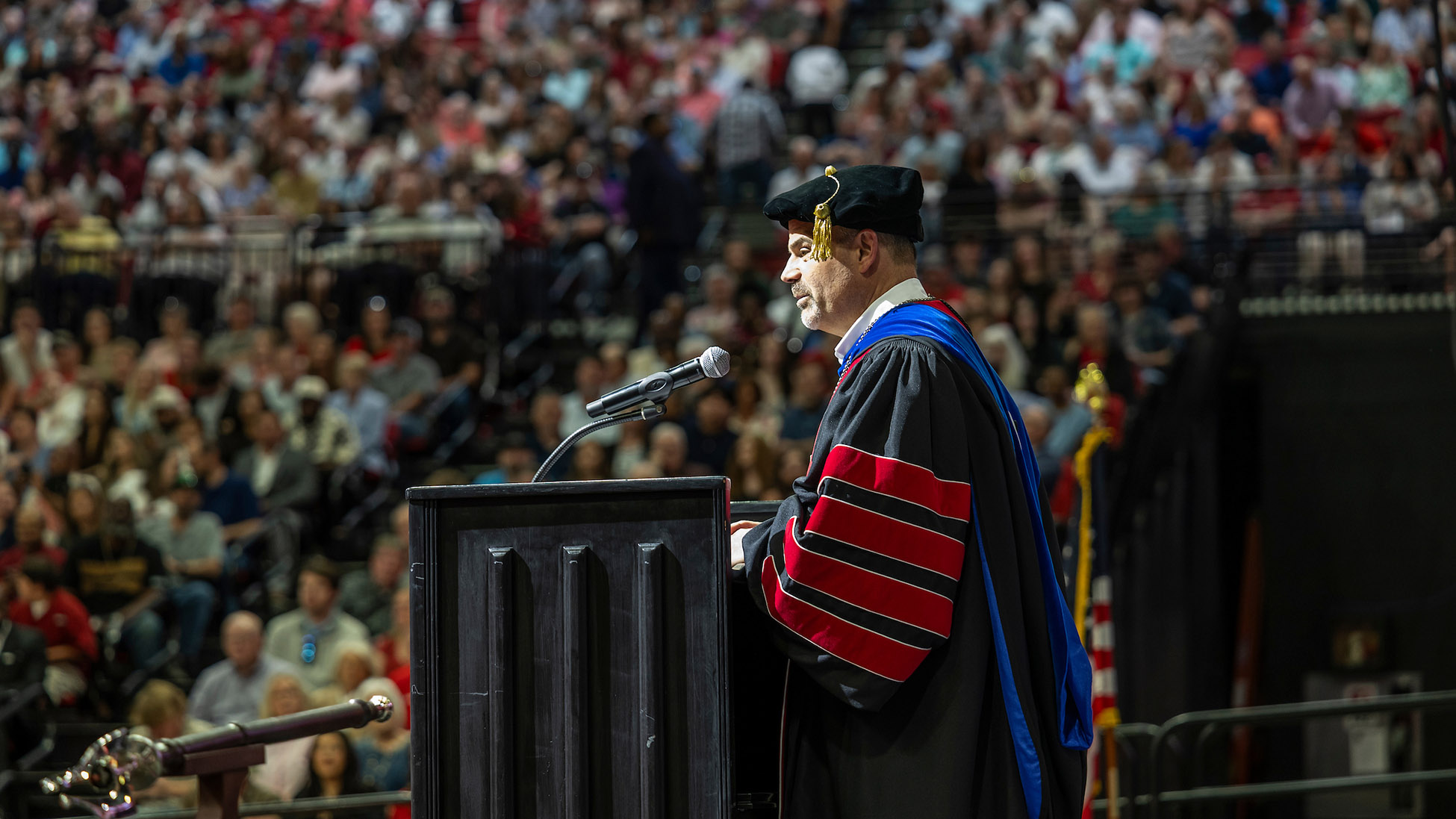 Chancellor Todd Shields at Spring Commencement