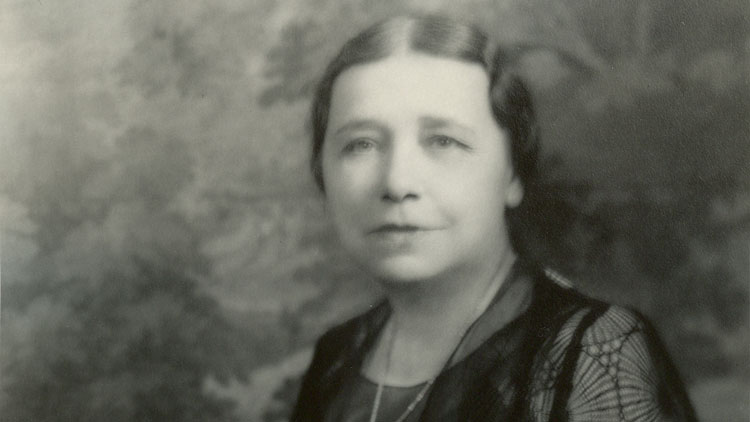 photo of woman in black and white print