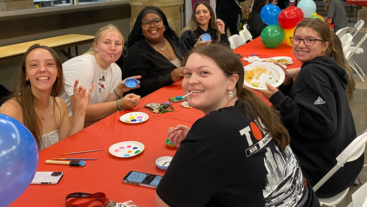 Students at a previous Hispanic and Latino Heritage Month event.