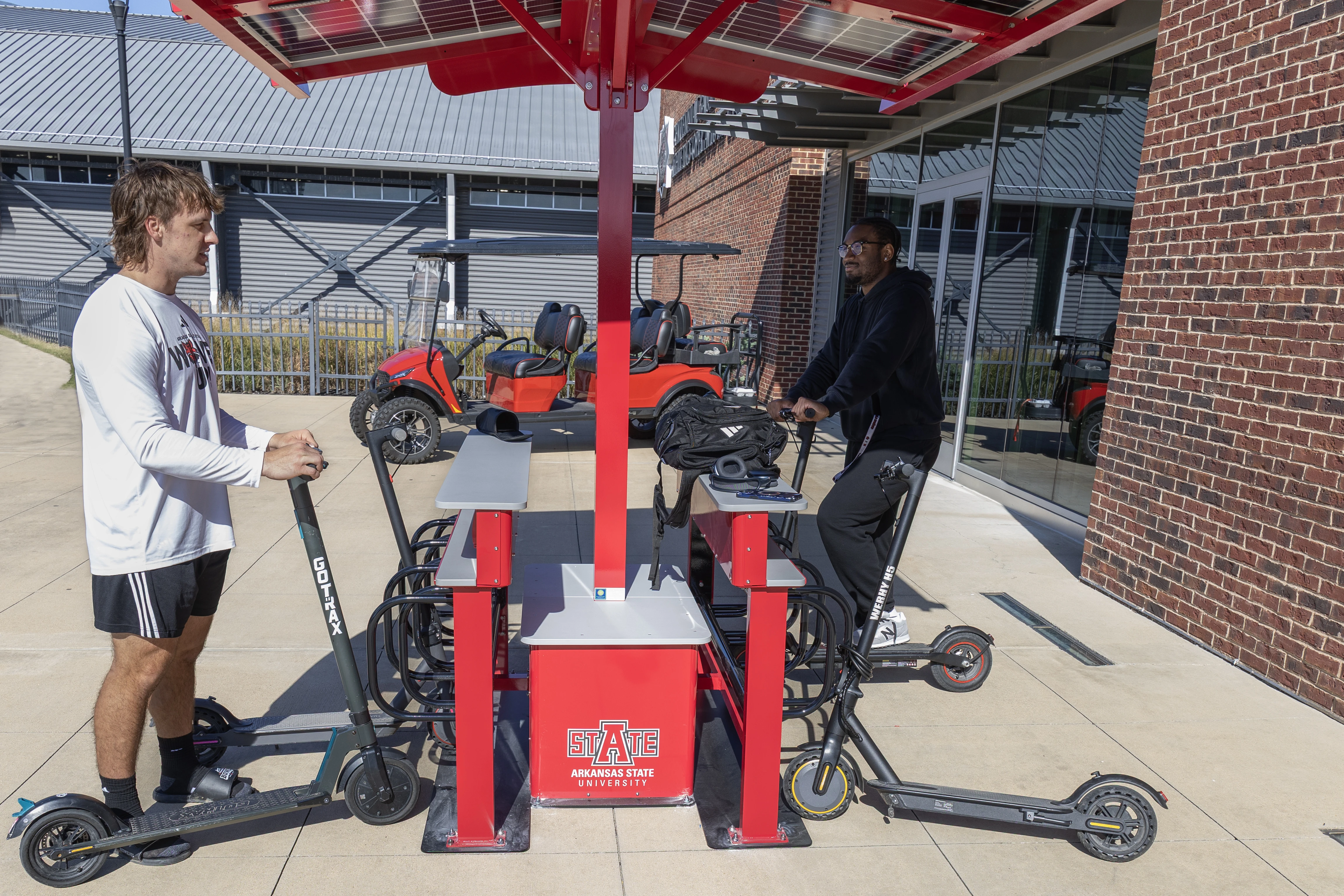 A-State Adds Solar Scooter Charging Stations to Provide Safe, Easy Access
