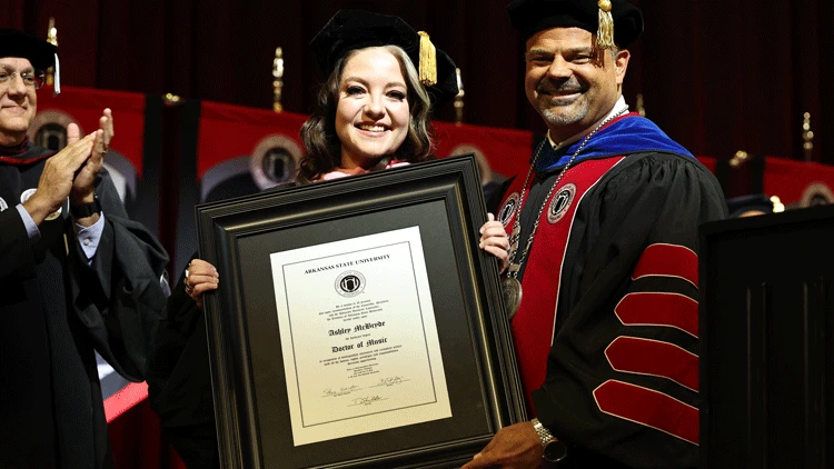 A-State Students Graduate, McBryde Receives Honorary Doctorate in Music 