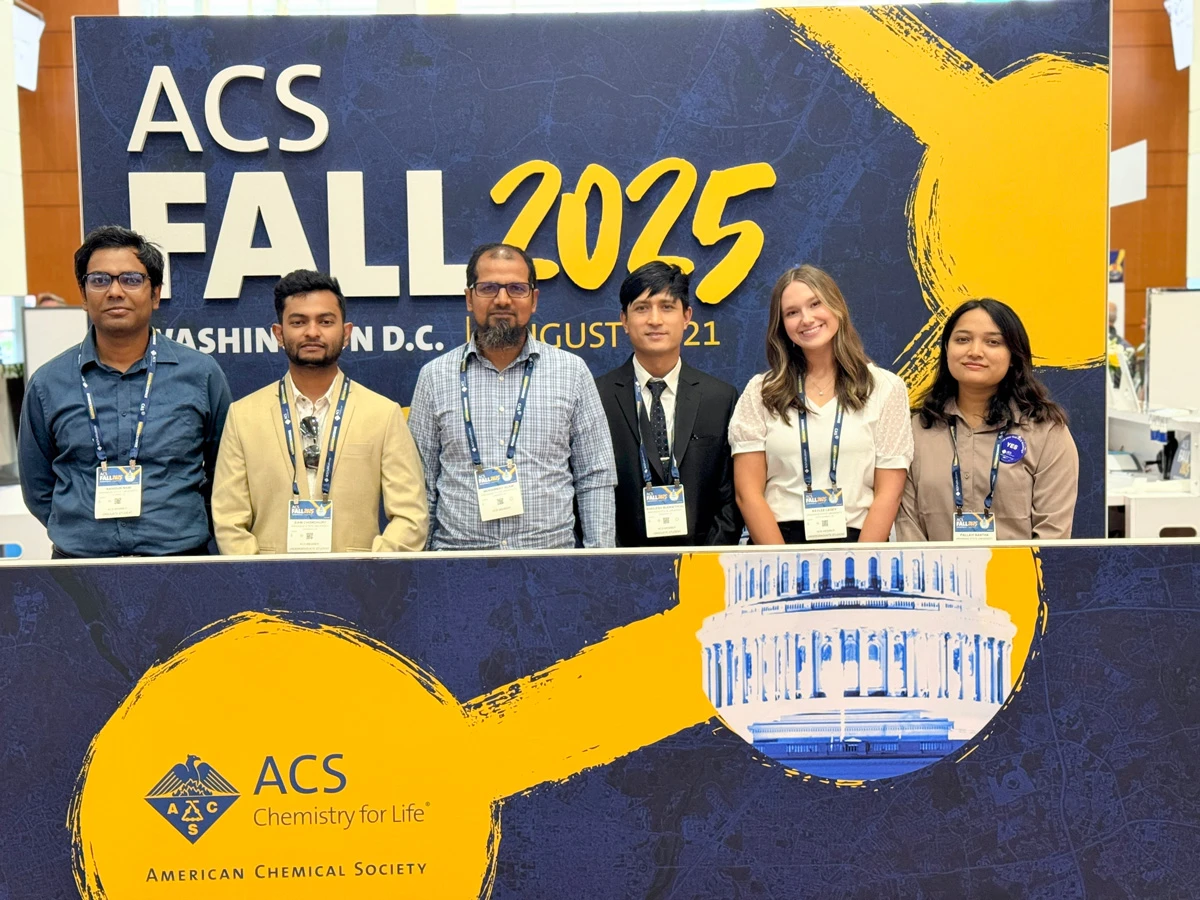 Alam and Five Students Present Research at National ACS Meeting