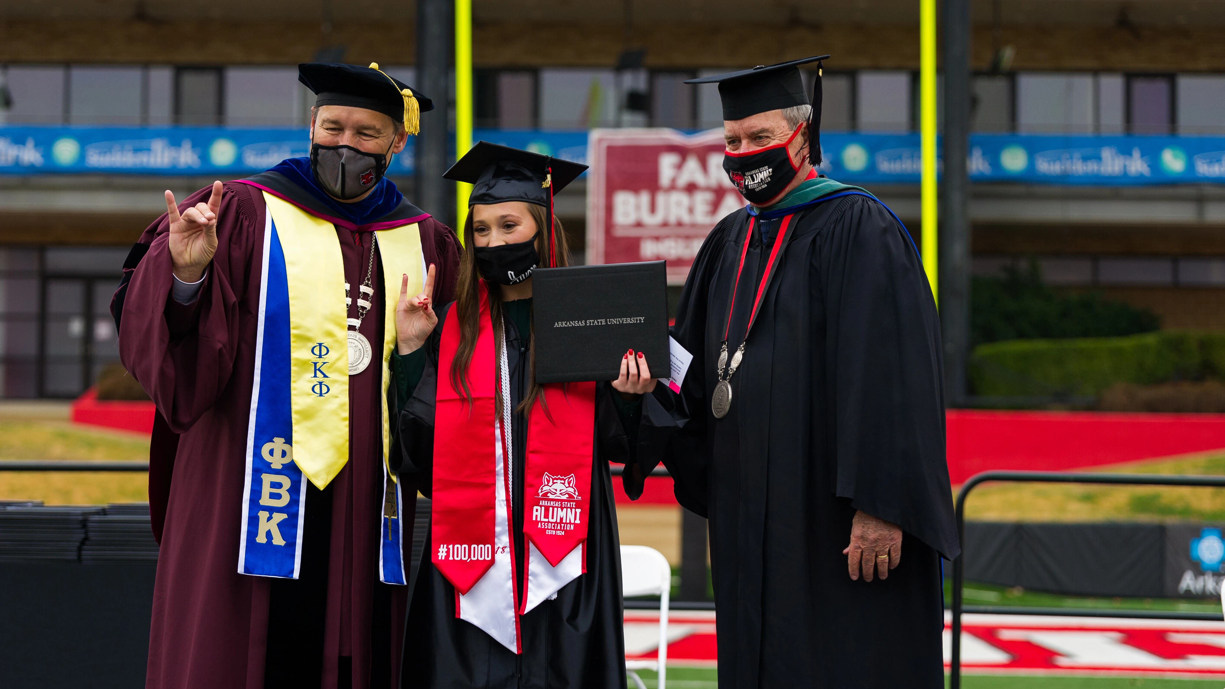 A-State Holds 2020 Fall Graduation Sunday Morning in Stadium