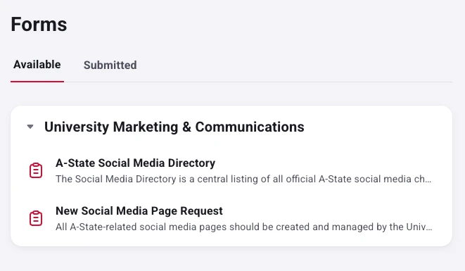 Campus Social Media Page Administration Encouraged to Register Pages with Office of Marketing and Communications