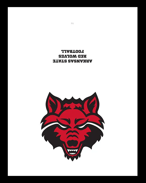 An example of a notecard product offered by Printing Services