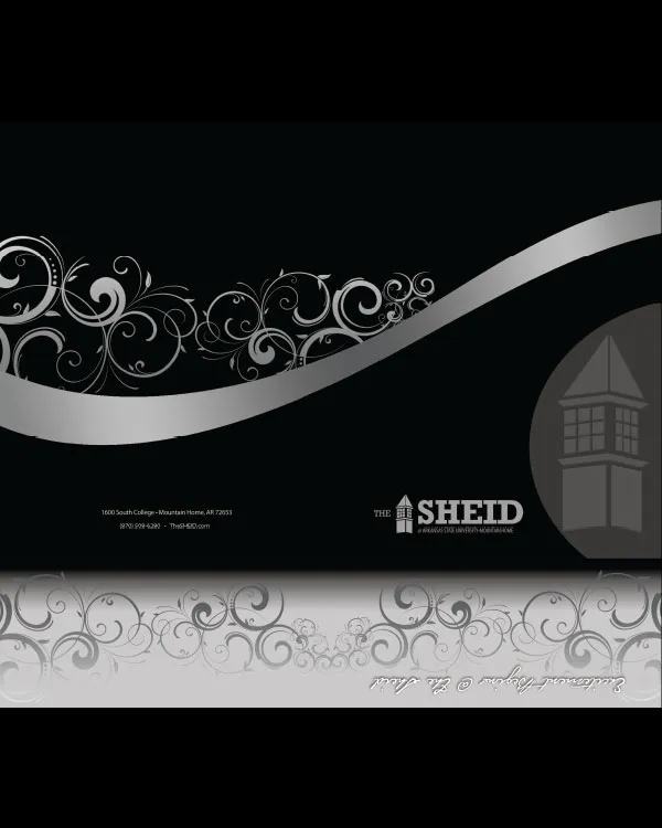 A pocket folder with The SHEID Community Development Center at ASU Mountain Home