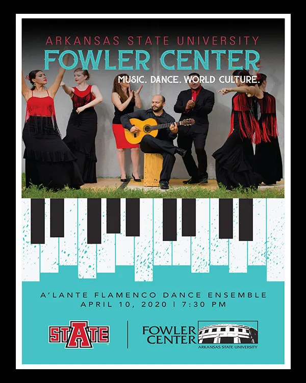 A poster of a Fowler Center dance event