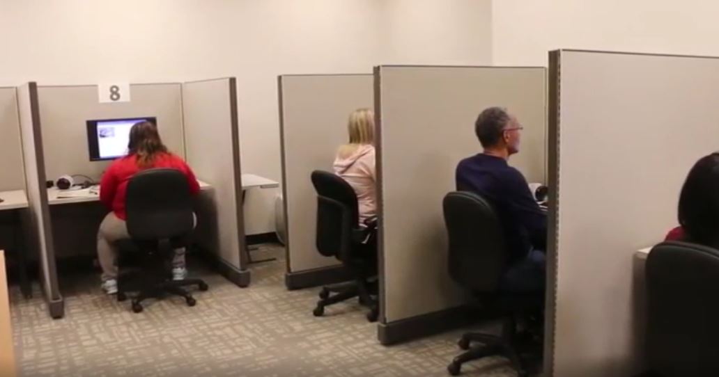 Students in Testing Cubicals