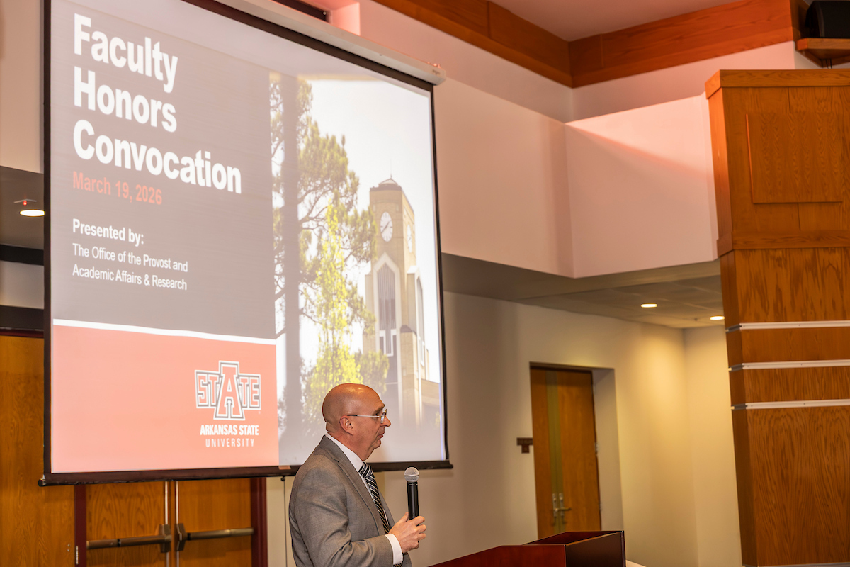 image of Will McLean at Faculty Honors Convocation