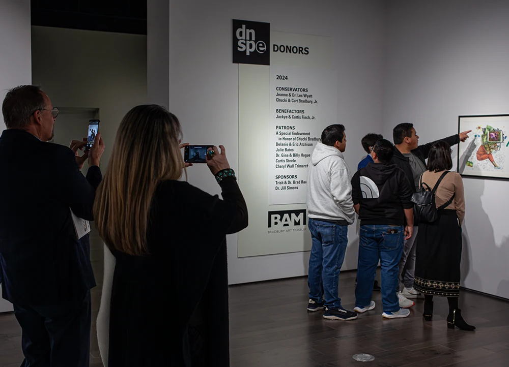 BAM attendees looking at DNSPE works.