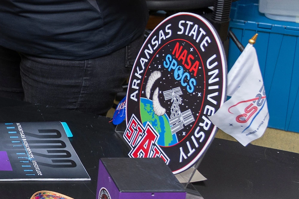 A-State NASA SPOCS sign