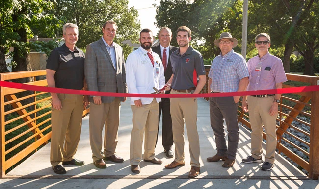Ribbon Cut for Campus Bicycle and Pedestrian Multiuse Path