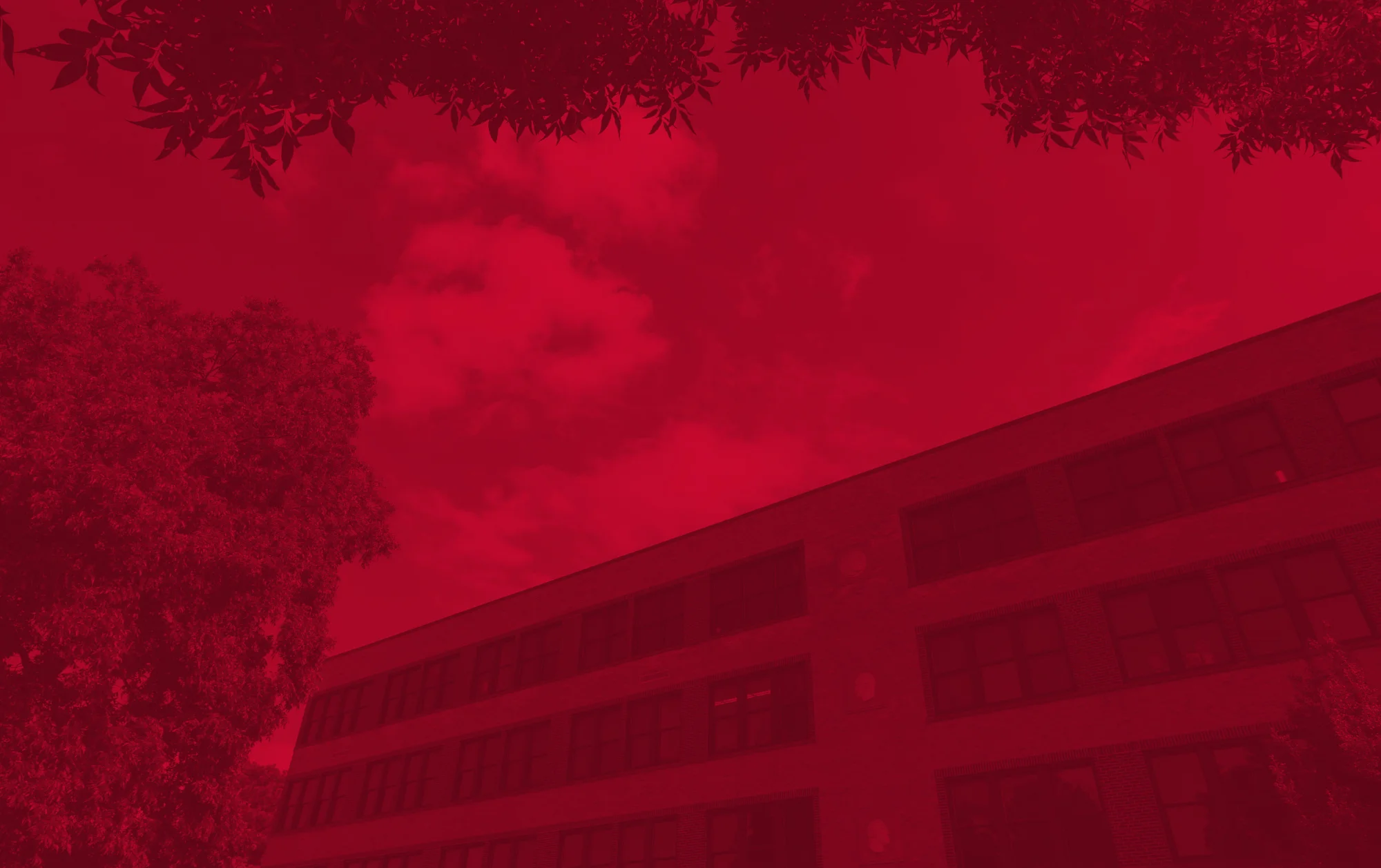 Neil Griffin college of business with a red tint over it.